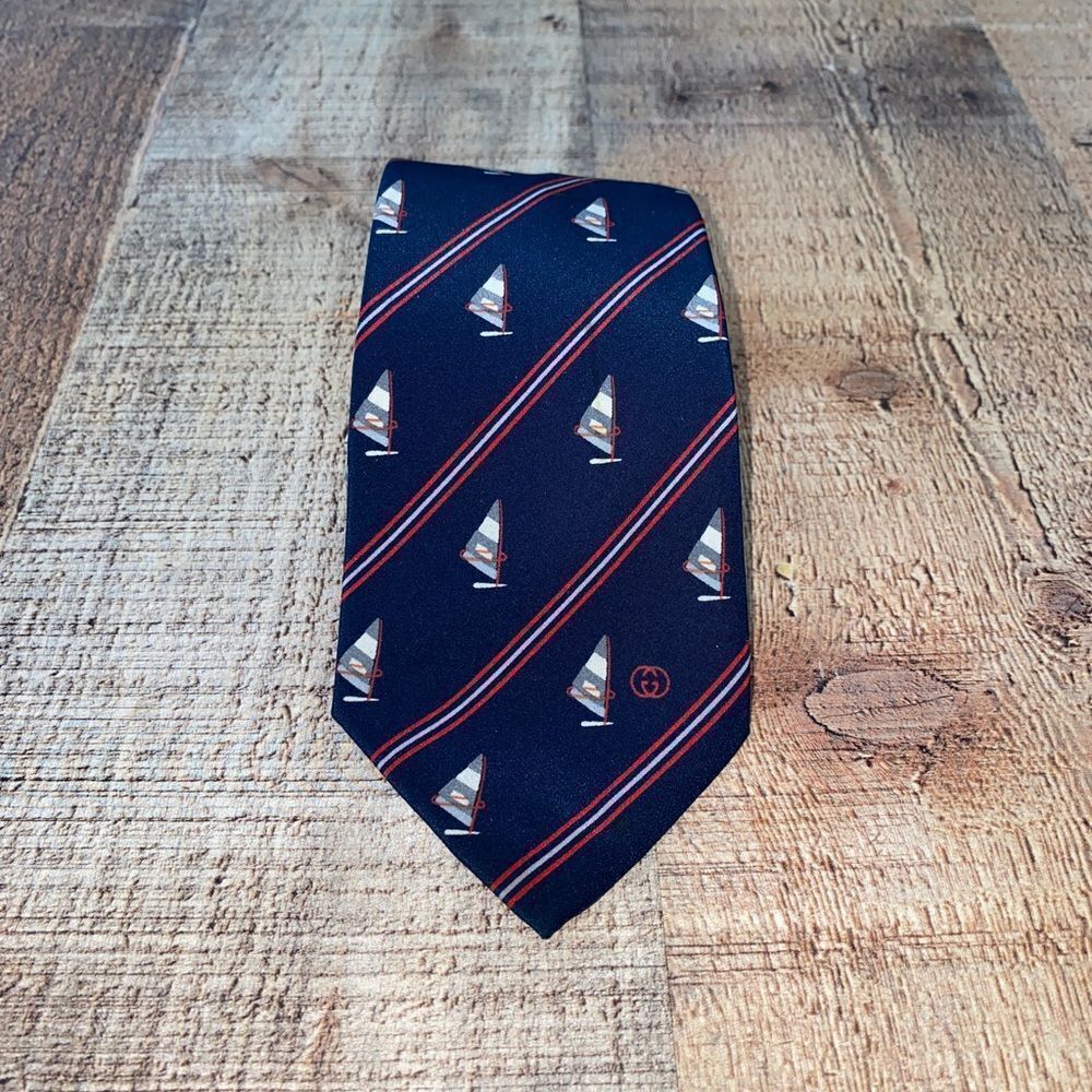 Vintage Gucci yacht boat tie GG - Picture 11 of 15